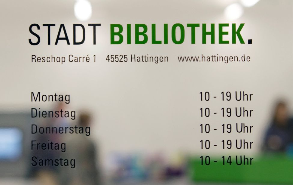 Öffnungszeiten der Stadtbibliothek 