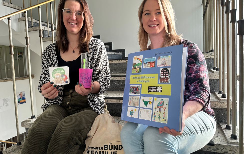 Katharina Skibbe und Denise Tangermann vom Babybegrüßungsdienst 