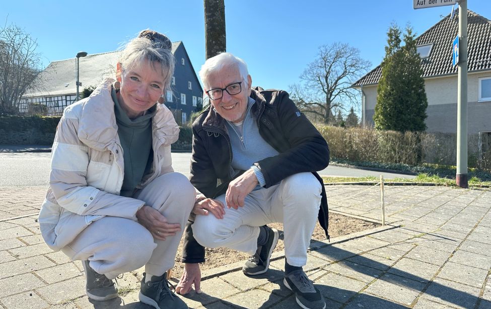 Sabine und Hans-Dietrich Köcher am Heinz-Wittpoth-Platz