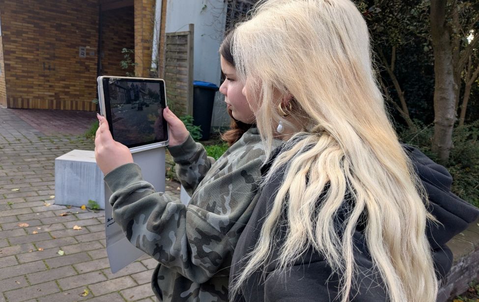 Jugendliche der Gesamtschule Welper beschäftigen sich mit dem Thema Mobilität.