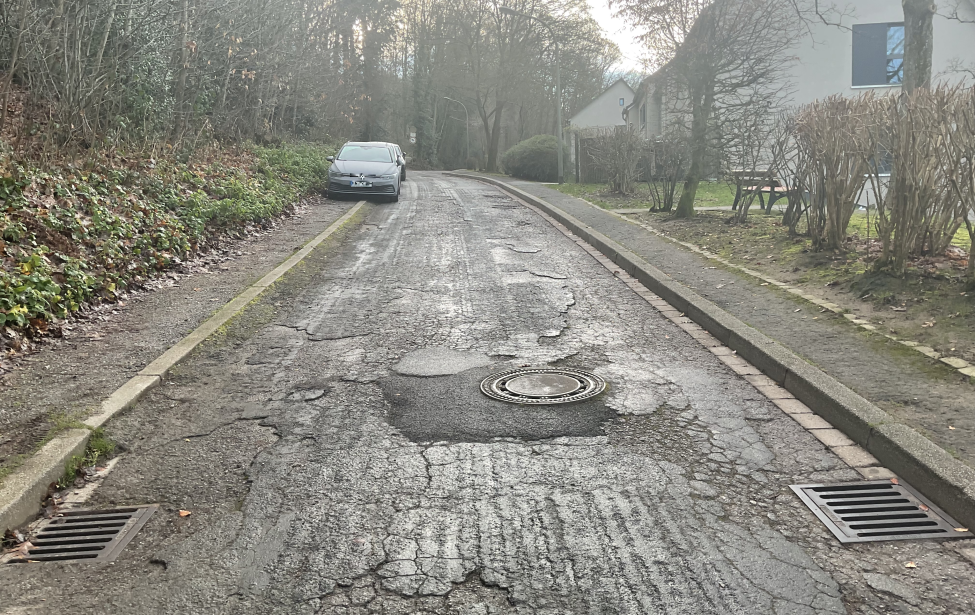 Zustand der Grünstraße vor der Maßnahme