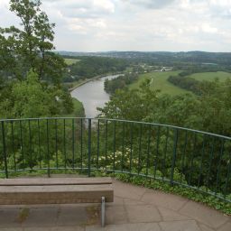 Belvédère mit Blick auf das Ruhrtal